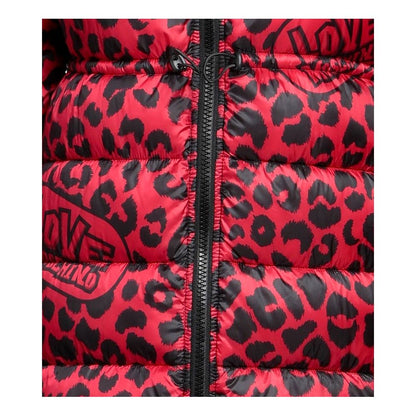 Doudoune longue à imprimé léopard Love Moschino Chic
