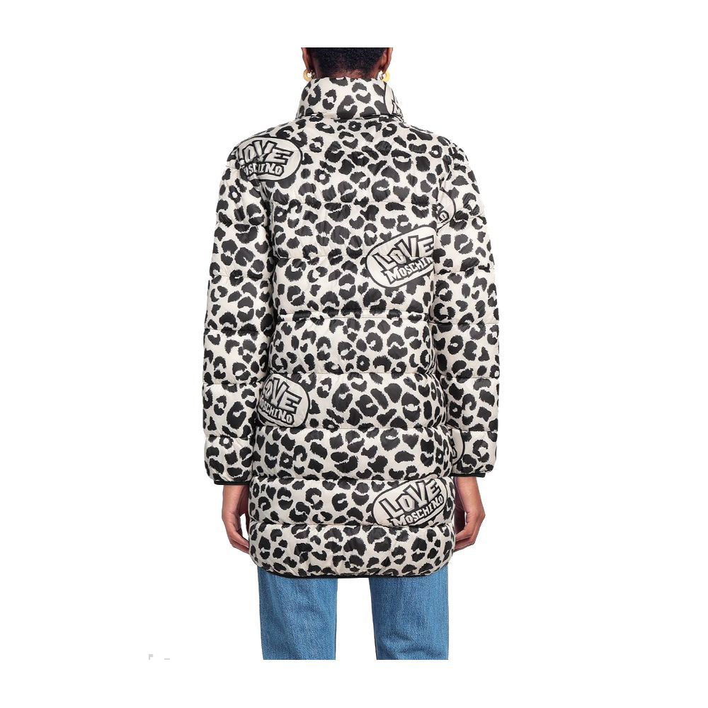 Doudoune à imprimé léopard chic Love Moschino