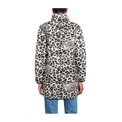 Doudoune à imprimé léopard chic Love Moschino