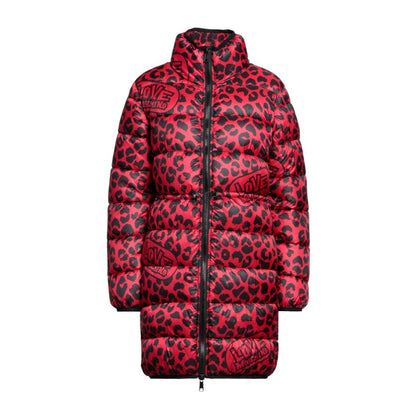 Doudoune longue à imprimé léopard Love Moschino Chic