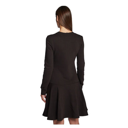 Love Moschino Chic Embossed Logo Cotton Blend Dress by Love Moschino