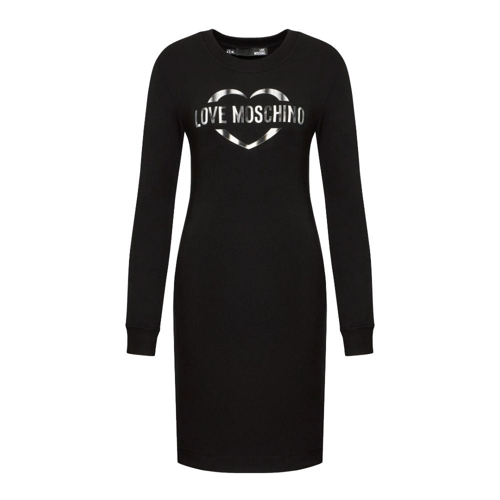 Love Moschino Chic Cotton Blend Logo Dress by Love Moschino