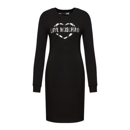 Love Moschino Chic Cotton Blend Logo Dress by Love Moschino