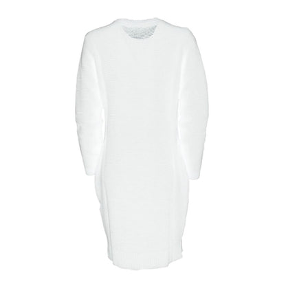 Love Moschino Chic Heart Pattern Knit Dress in White by Love Moschino