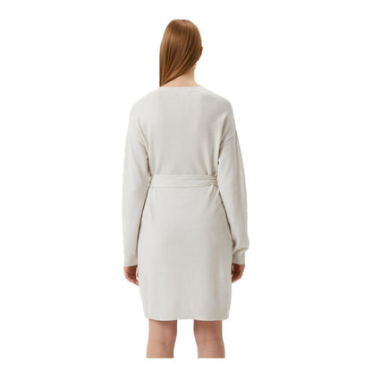 Love Moschino Elegant Embroidered Wool Blend Long Dress by Love Moschino