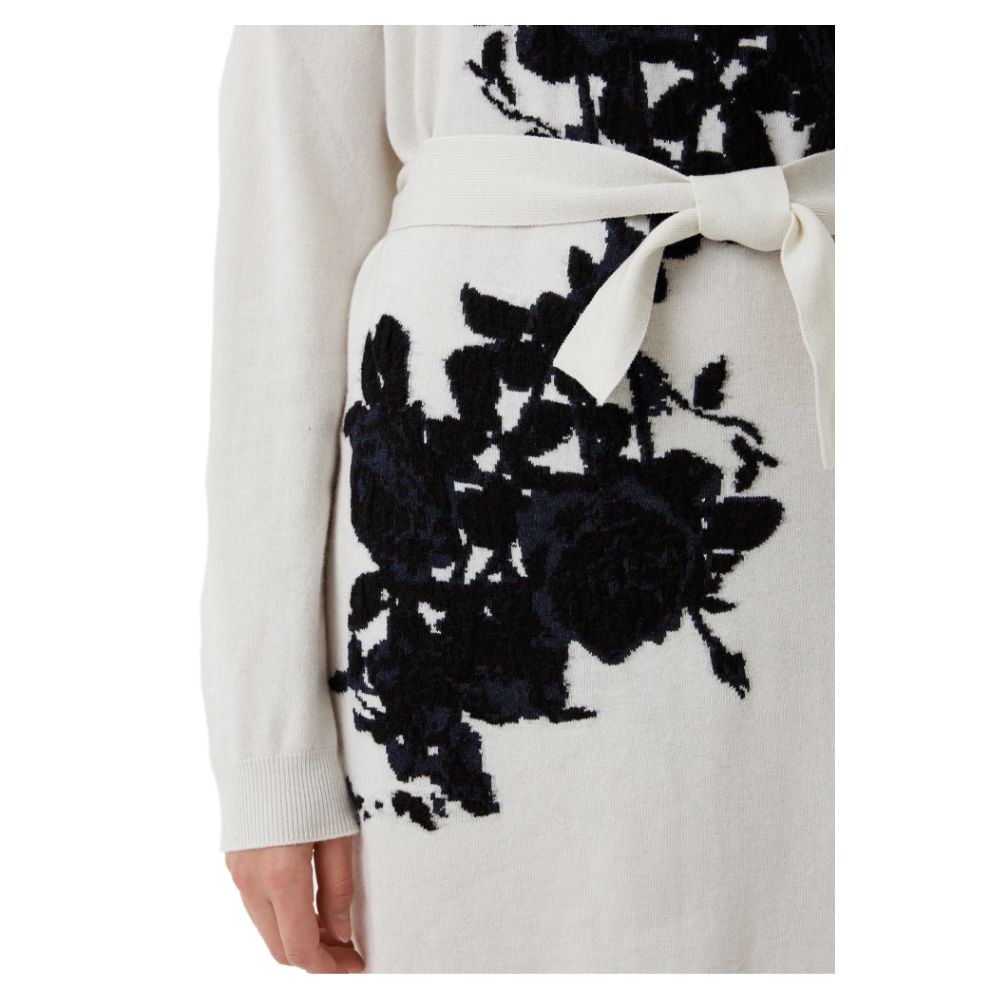 Love Moschino Elegant Embroidered Wool Blend Long Dress by Love Moschino