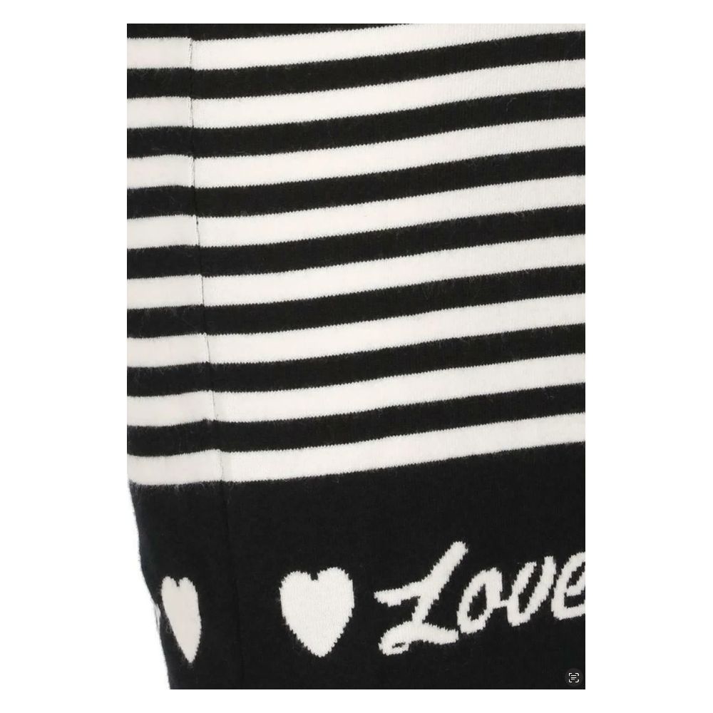 Love Moschino Elegant Striped Knit Dress with Long Sleeves by Love Moschino
