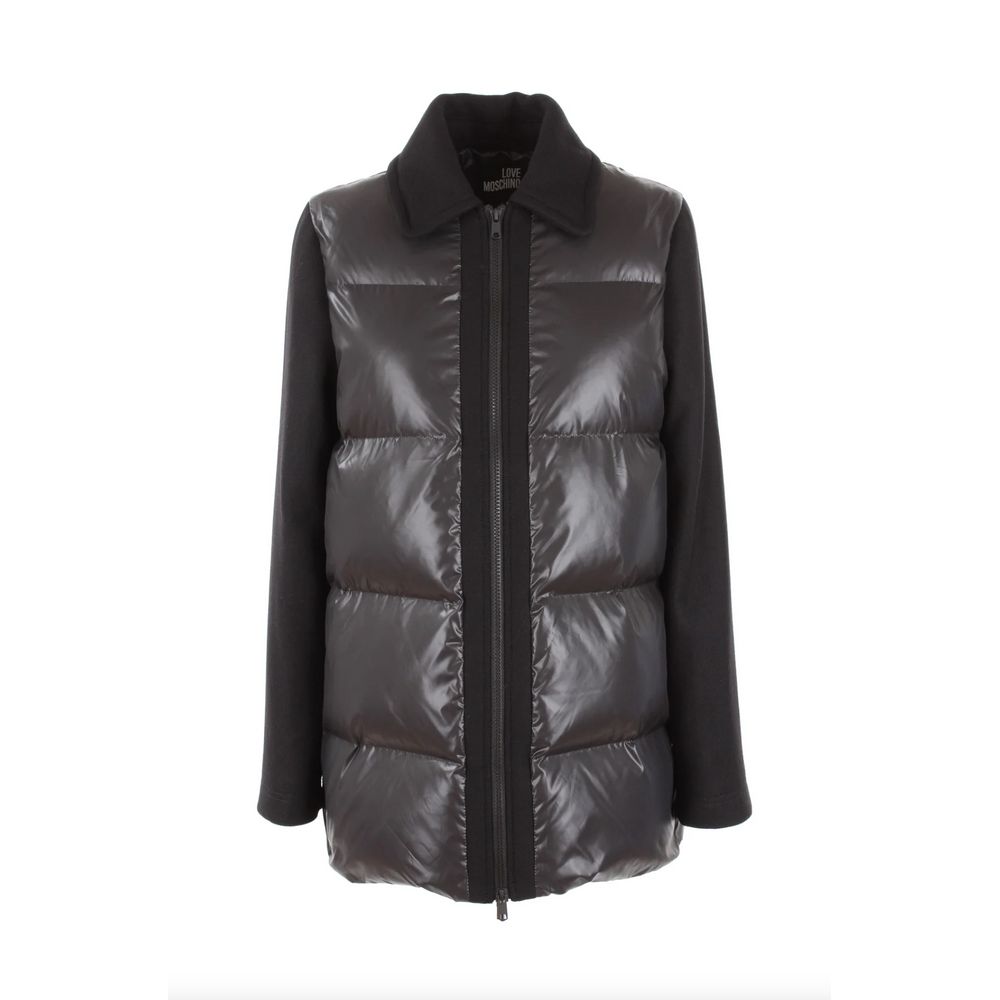 Veste grise chic Love Moschino avec accents contrastés