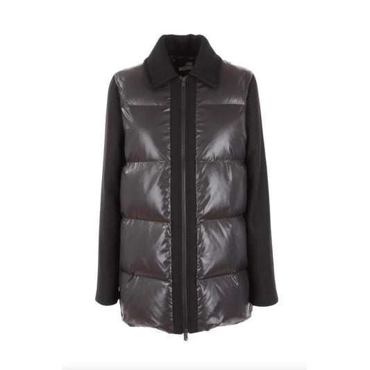 Veste grise chic Love Moschino avec accents contrastés