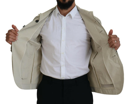 Veste en jean décontractée Dsquared² Off White Black Splash Print