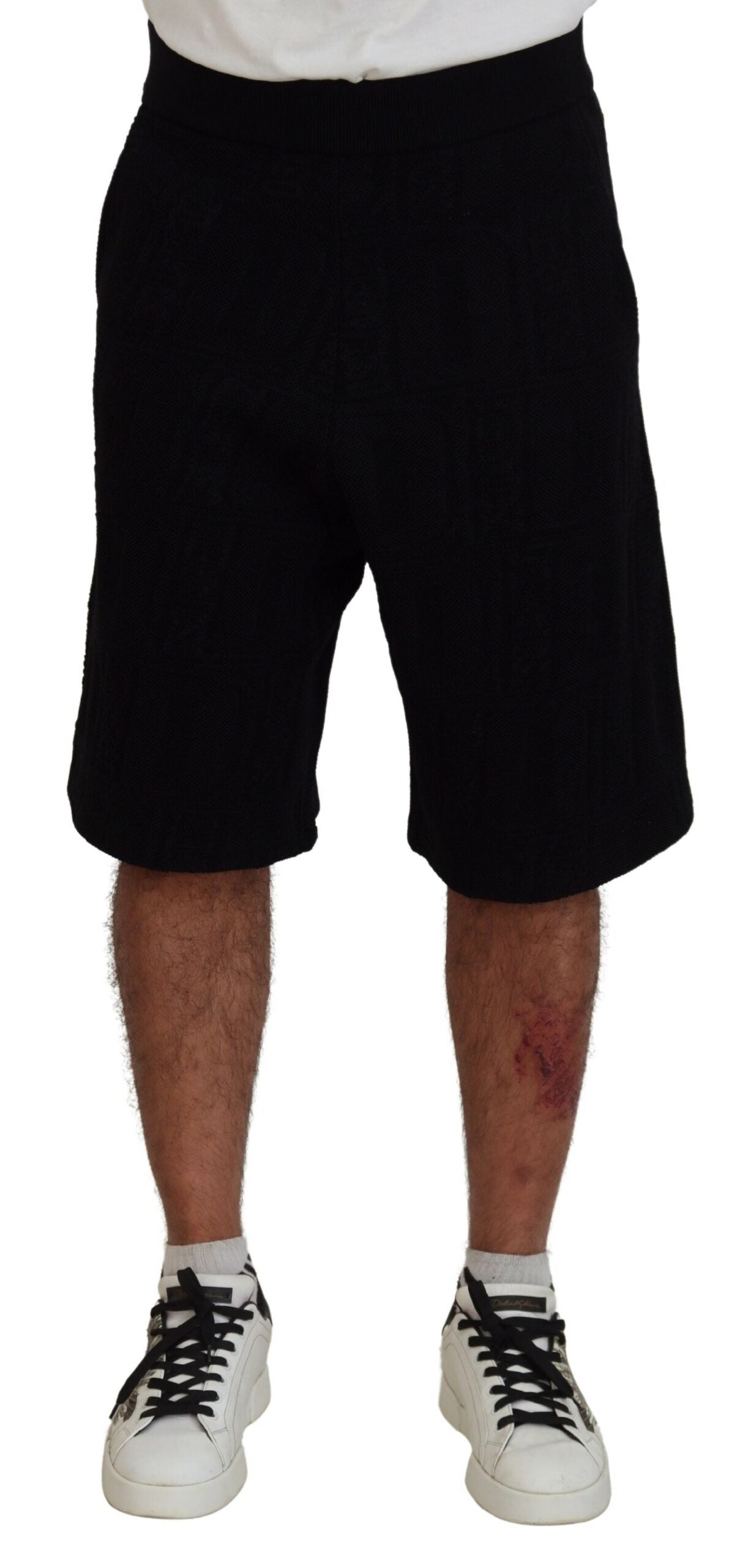 Bermuda décontracté noir uni à enfiler pour homme Dsquared²