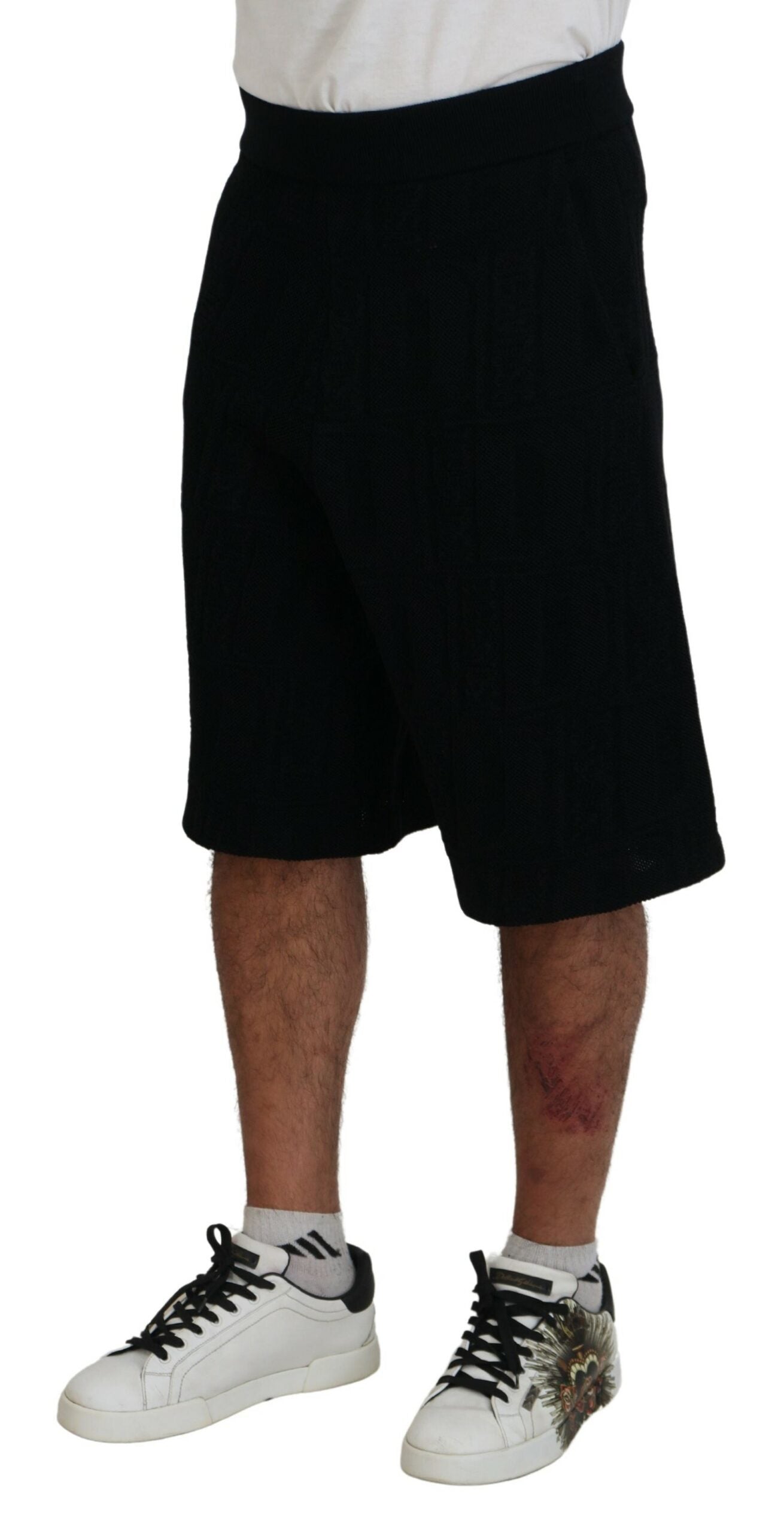 Bermuda décontracté noir uni à enfiler pour homme Dsquared²