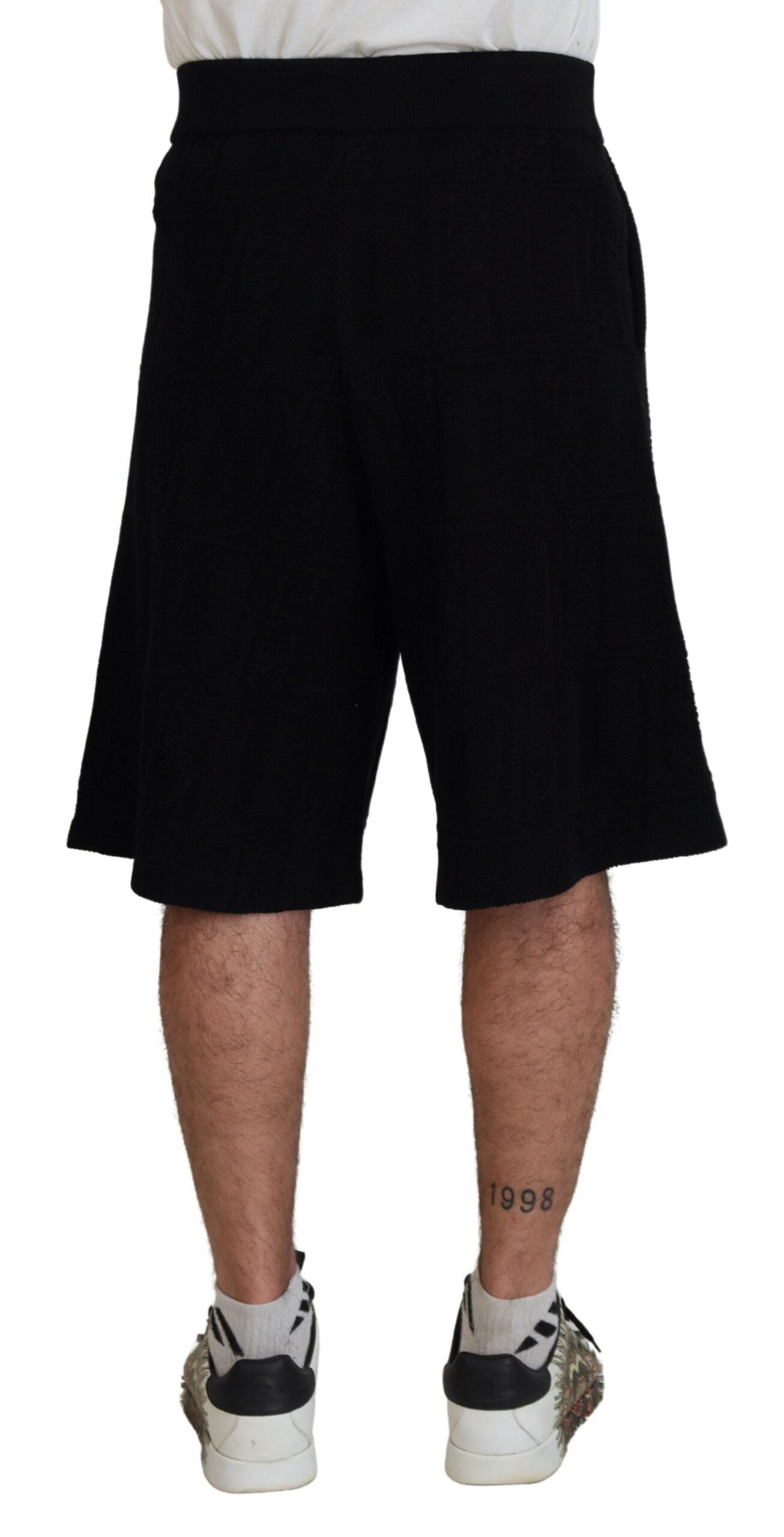Bermuda décontracté noir uni à enfiler pour homme Dsquared²