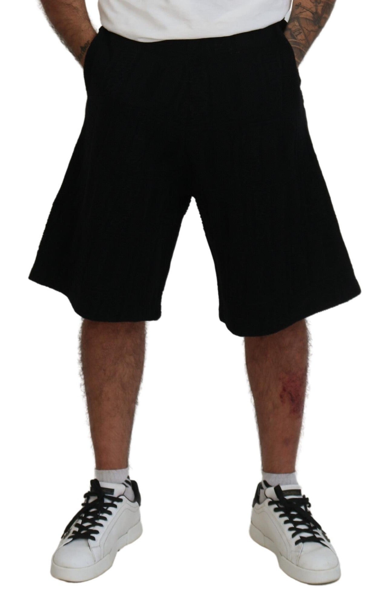 Bermuda décontracté noir uni à enfiler pour homme Dsquared²