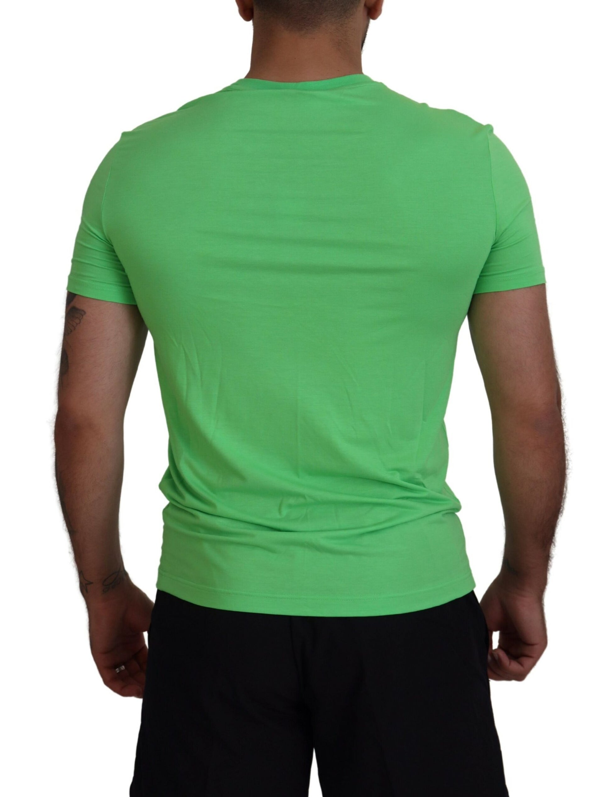 Dsquared² Green Modal Short Sleeves Crewneck T-shirt by Dsquared²