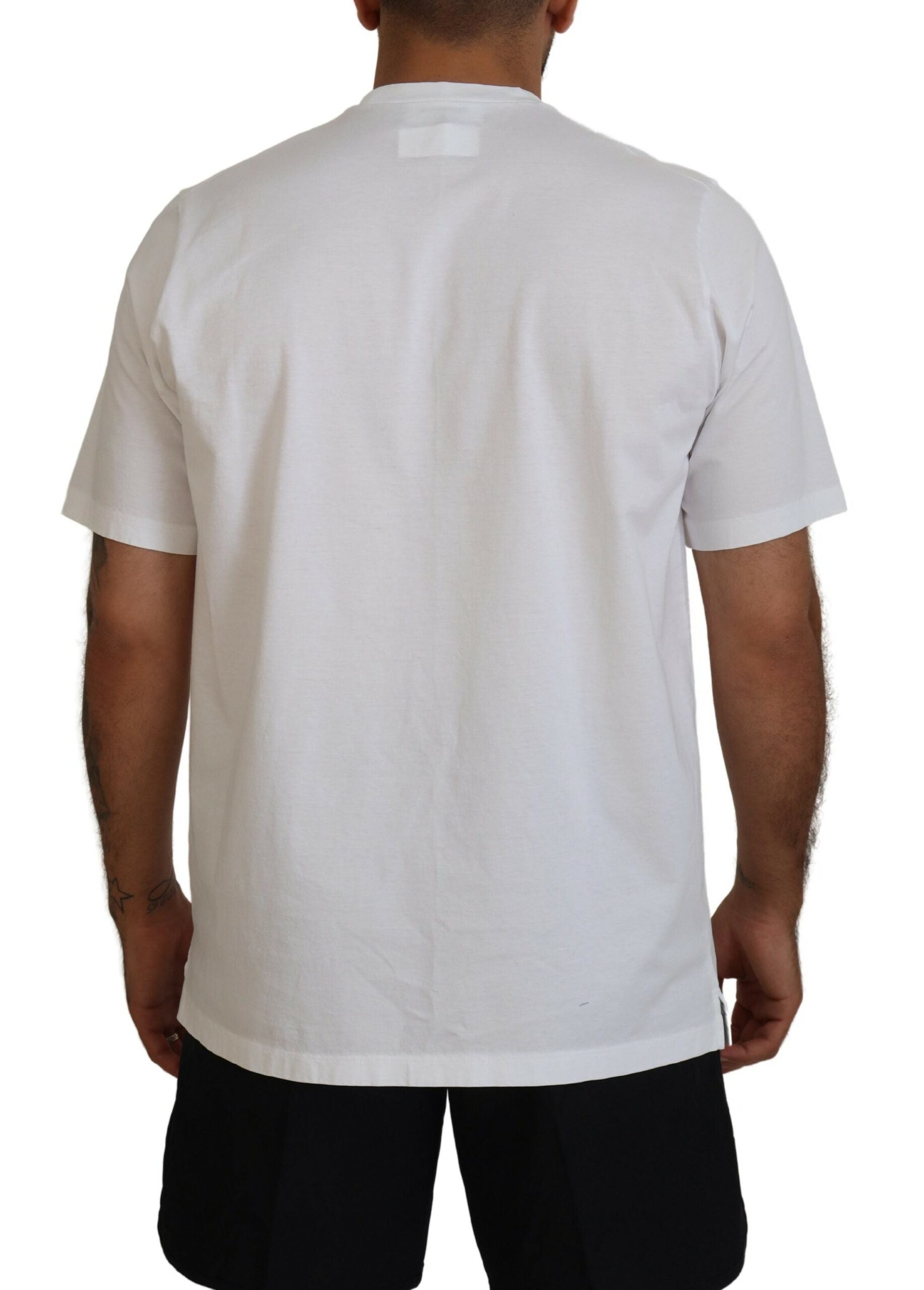 Dsquared² White Cotton Short Sleeves Crewneck T-shirt by Dsquared²