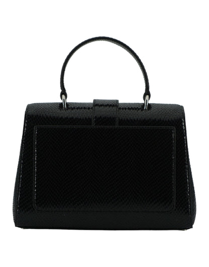 Sac à bandoulière Jimmy Choo en cuir noir avec poignée supérieure