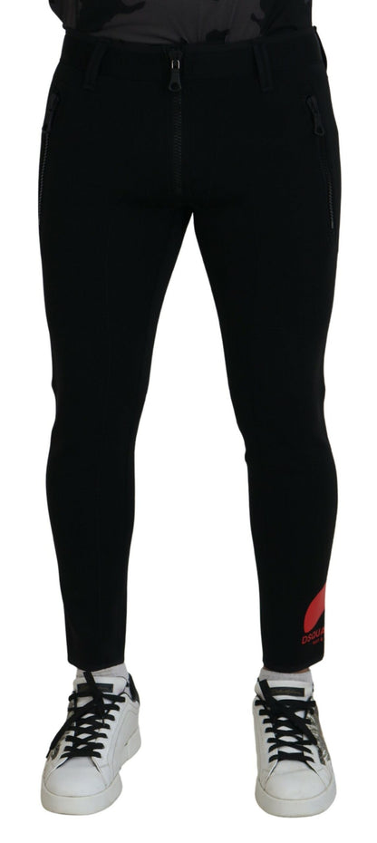 Dsquared² Back Polyamide Slim Fit Logo Print Pants by Dsquared²