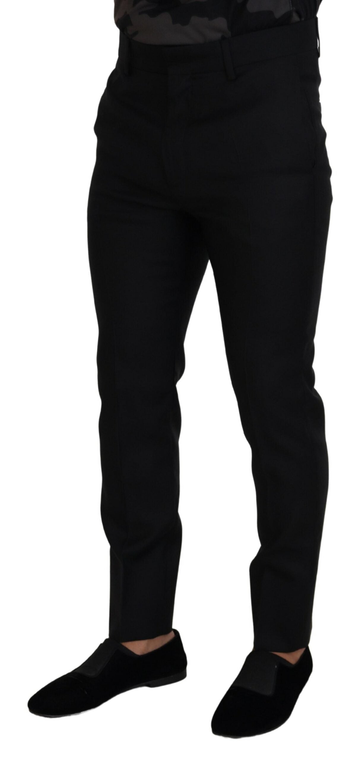 Dsquared² Back Virgin Wool Slim Fit Men Formal Pants by Dsquared²