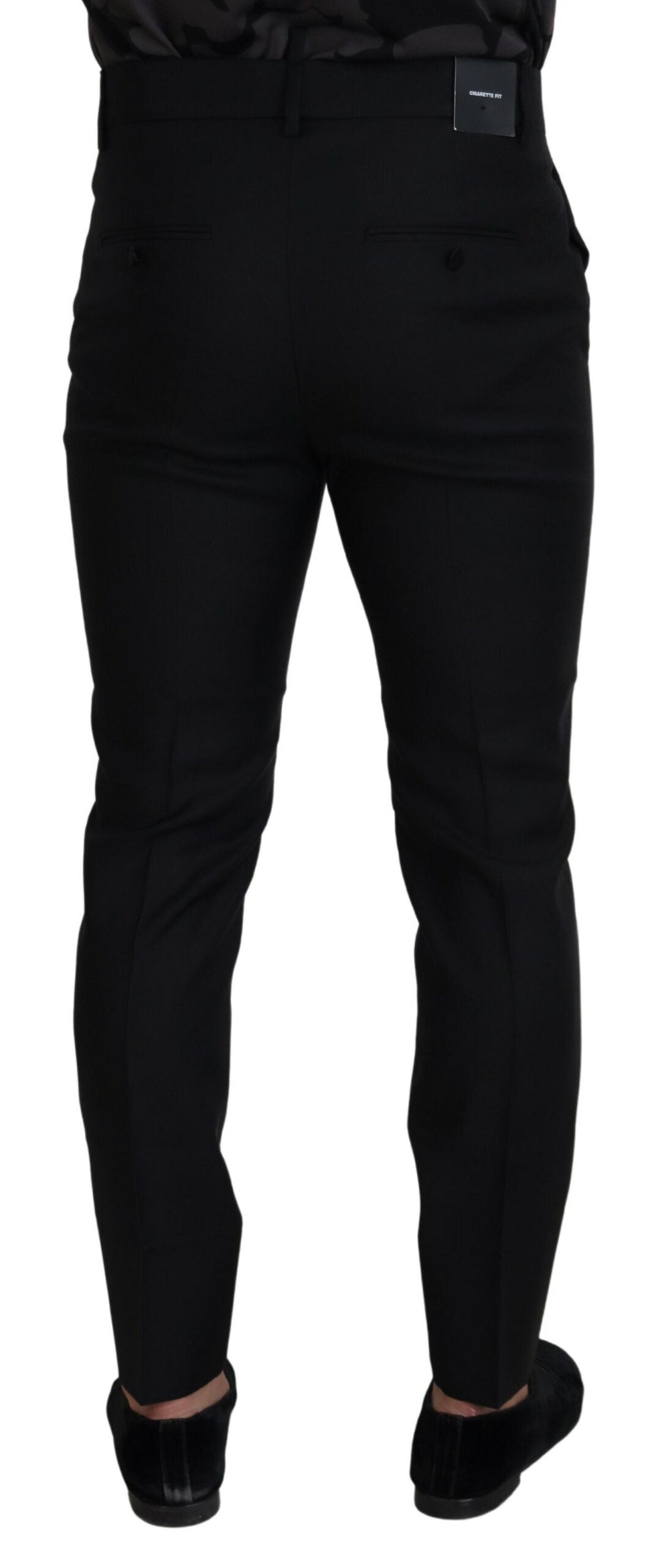 Dsquared² Back Virgin Wool Slim Fit Men Formal Pants by Dsquared²