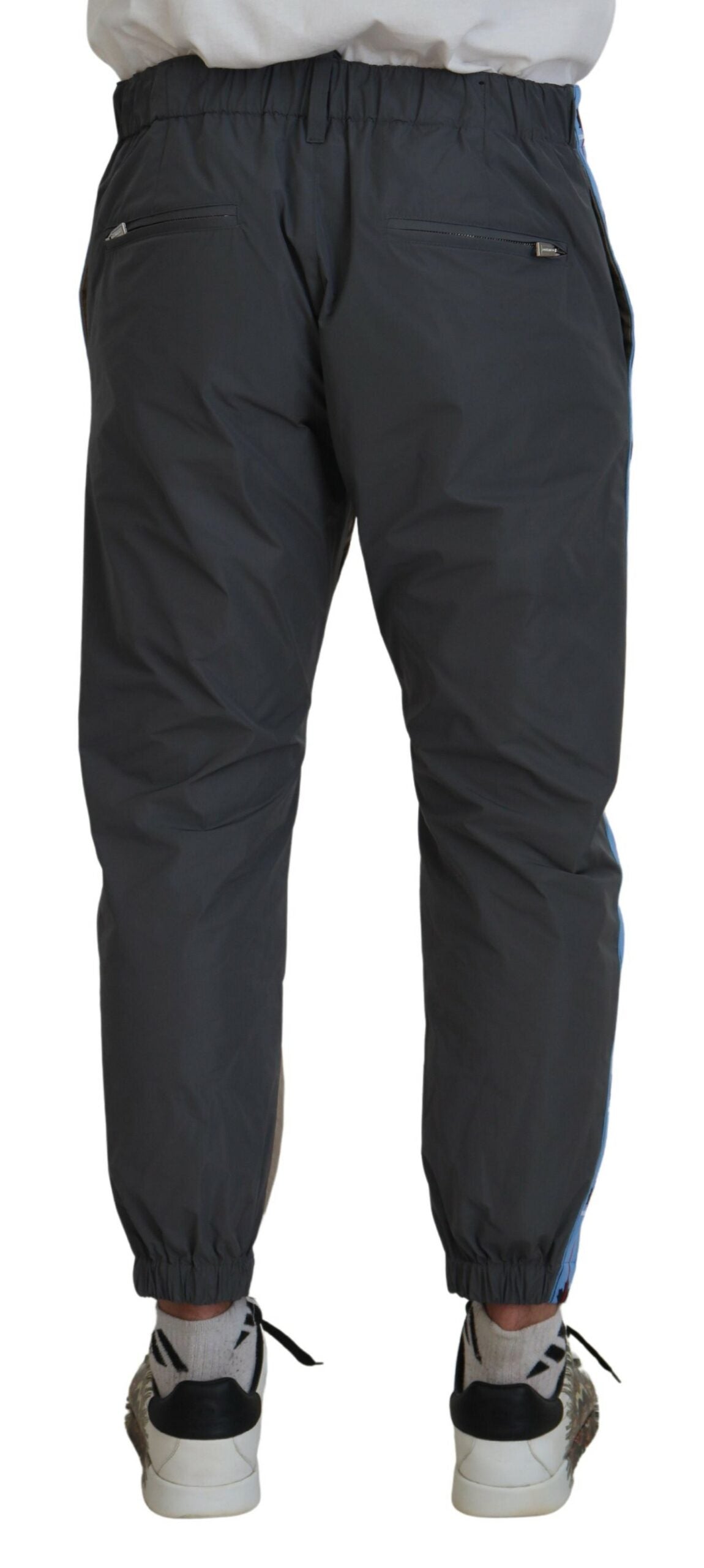 Dsquared² Cotton Brown Gray Two Tone Men Casual Pants by Dsquared²