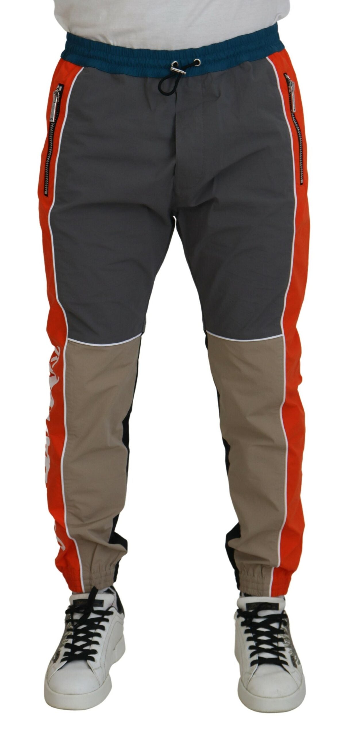 Dsquared² Multicolor Patchwork Cotton Jogging Pants by Dsquared²