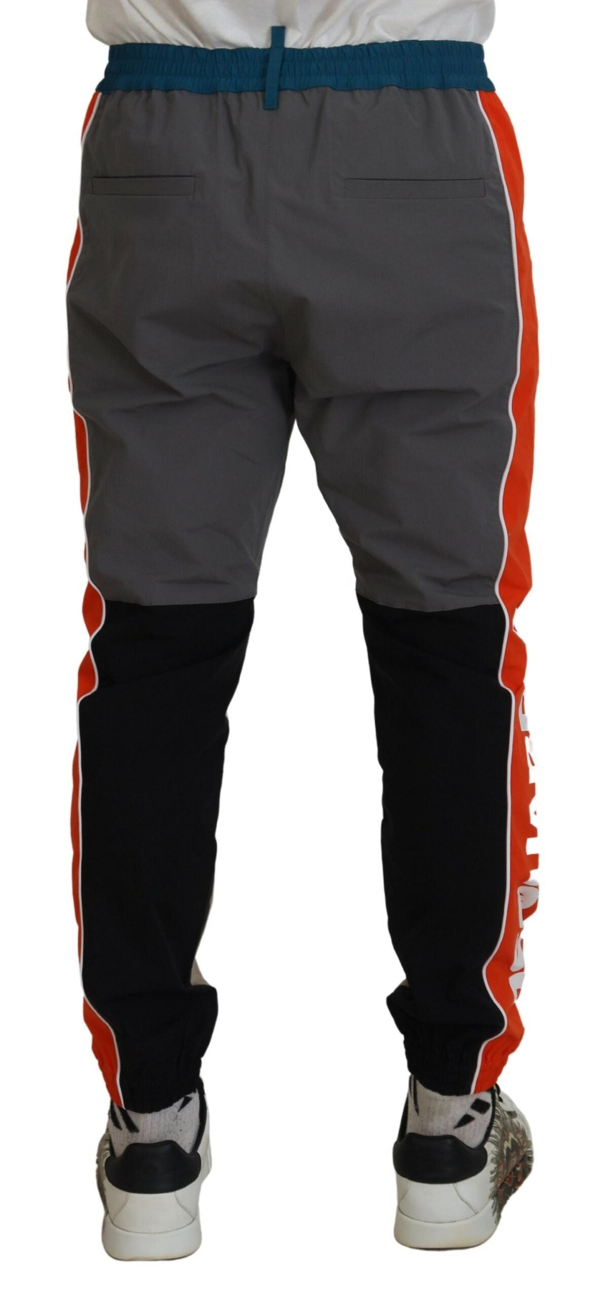 Dsquared² Multicolor Patchwork Cotton Jogging Pants by Dsquared²