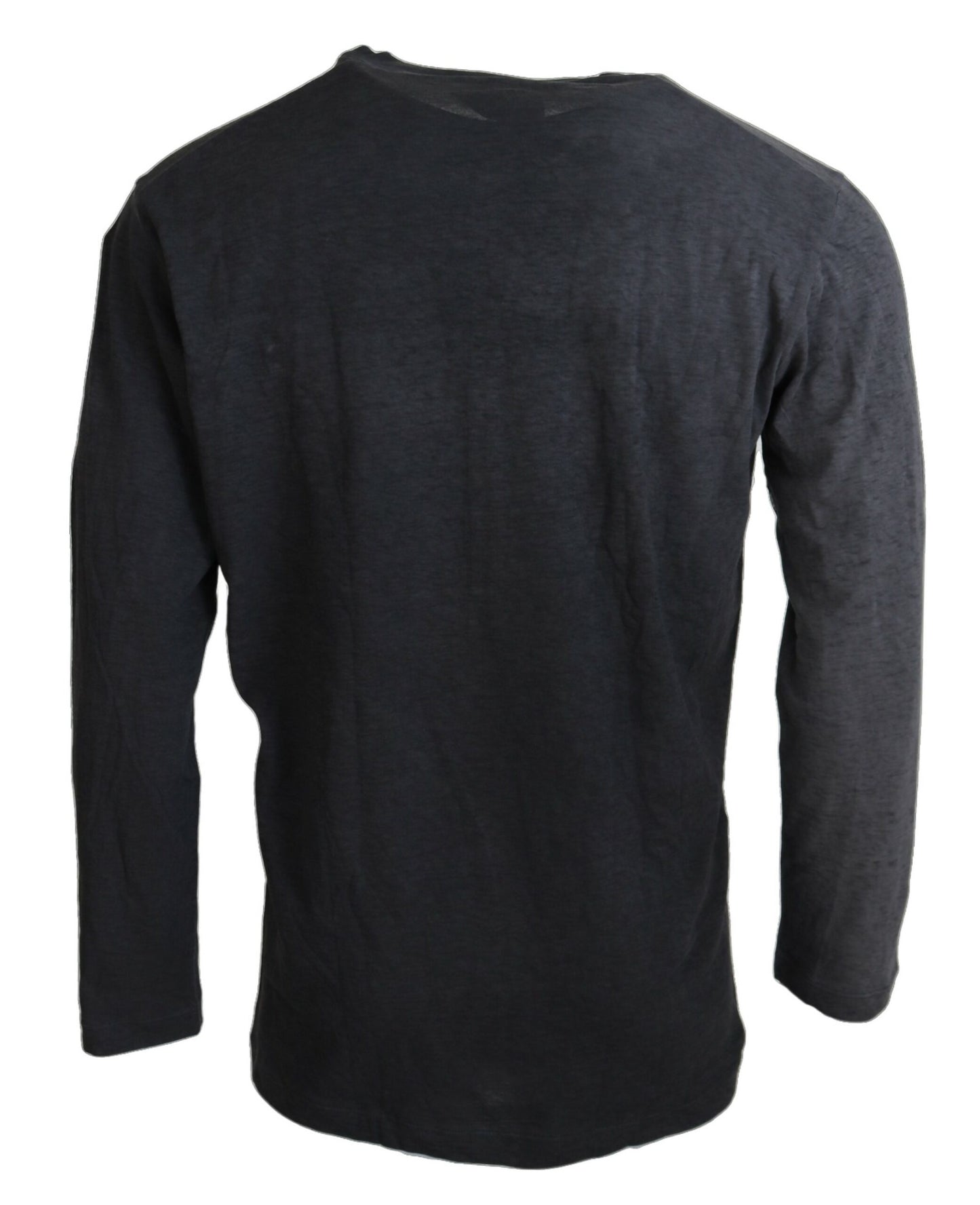 Dsquared² Black Cotton Linen Long Sleeves Pullover Sweater by Dsquared²