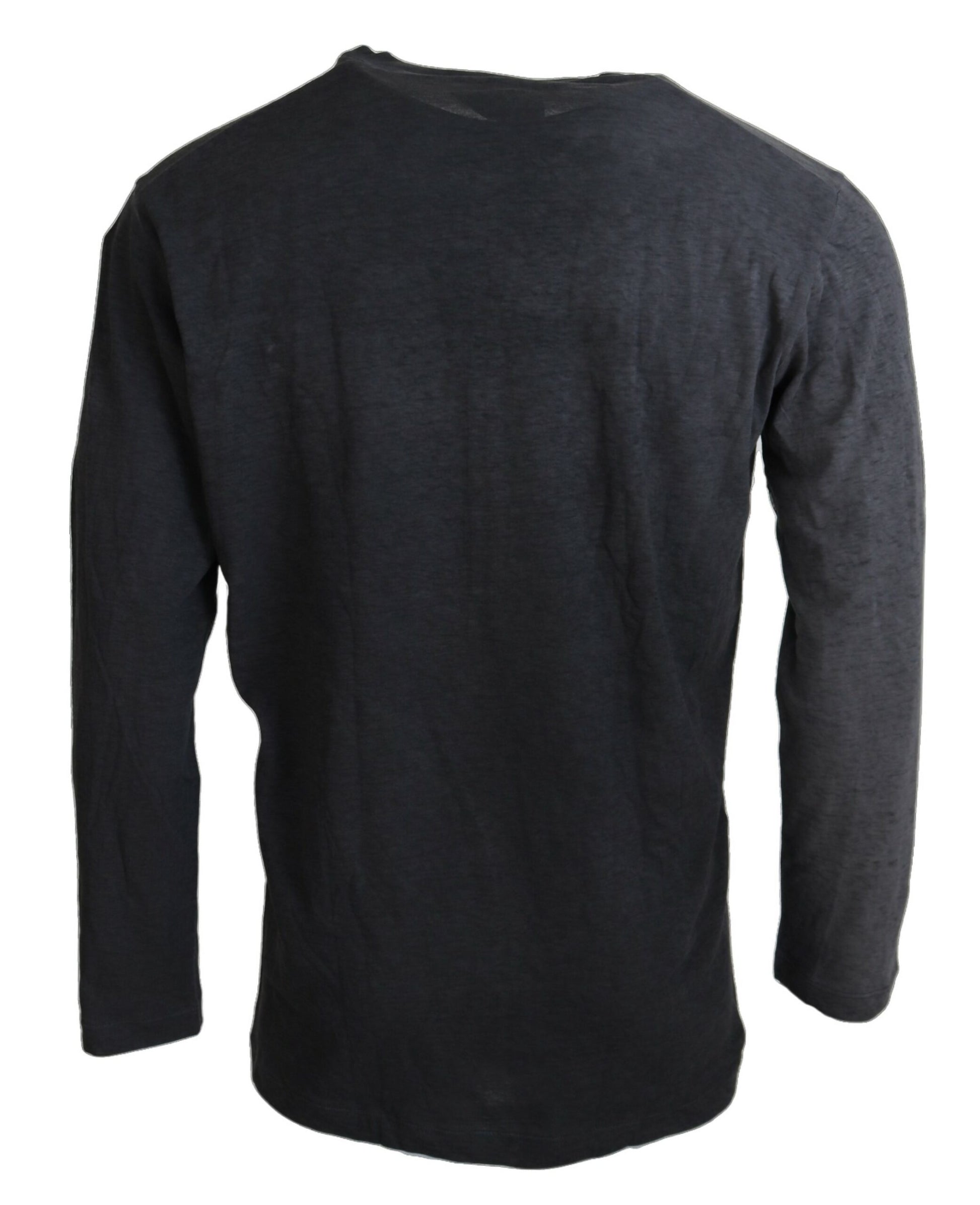 Dsquared² Black Cotton Linen Long Sleeves Pullover Sweater by Dsquared²