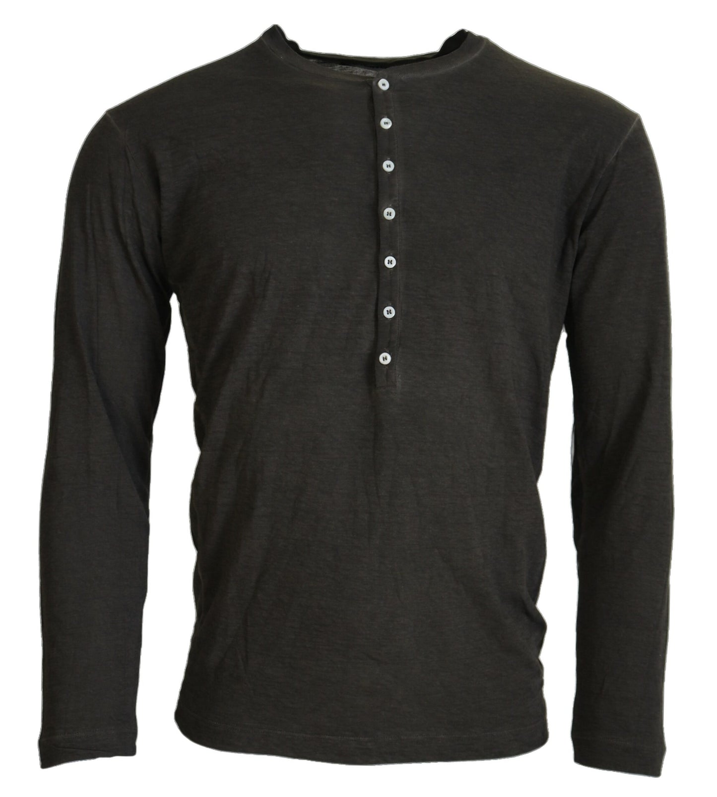 Dsquared² Gray Cotton Linen Long Sleeves Pullover Sweater by Dsquared²