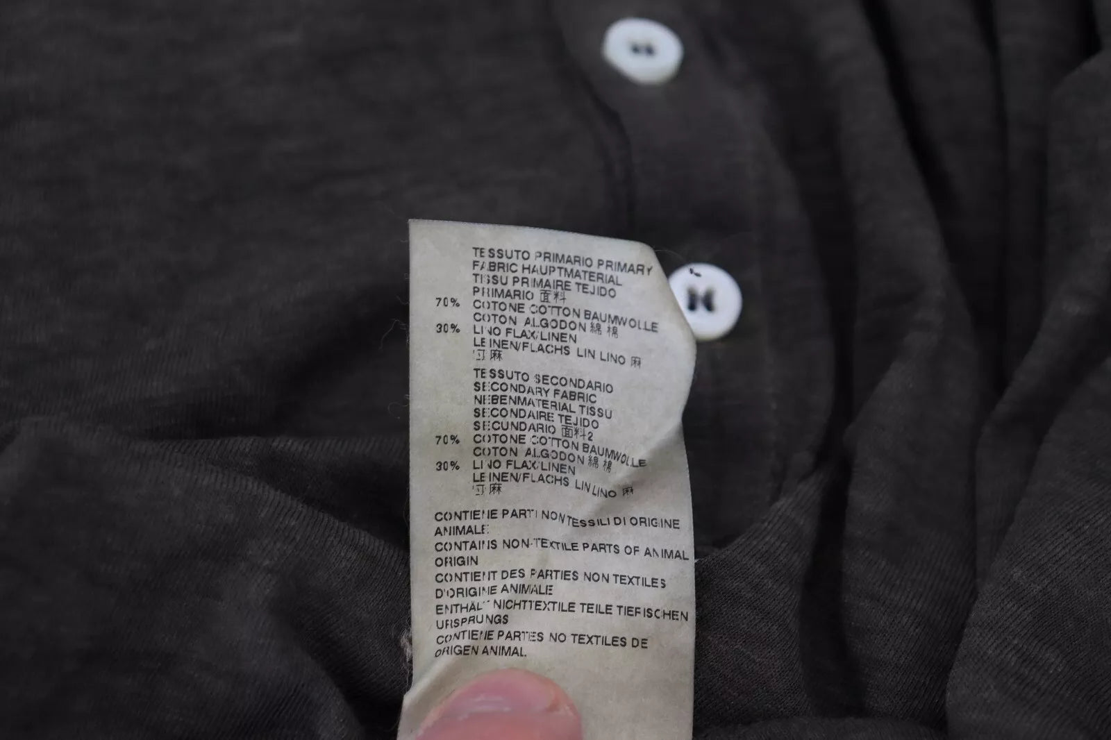 Dsquared² Gray Cotton Linen Long Sleeves Pullover Sweater by Dsquared²