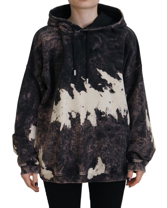 Dsquared² Multicolor Dye Cotton Hoodie Sweatshirt Sweater by Dsquared²
