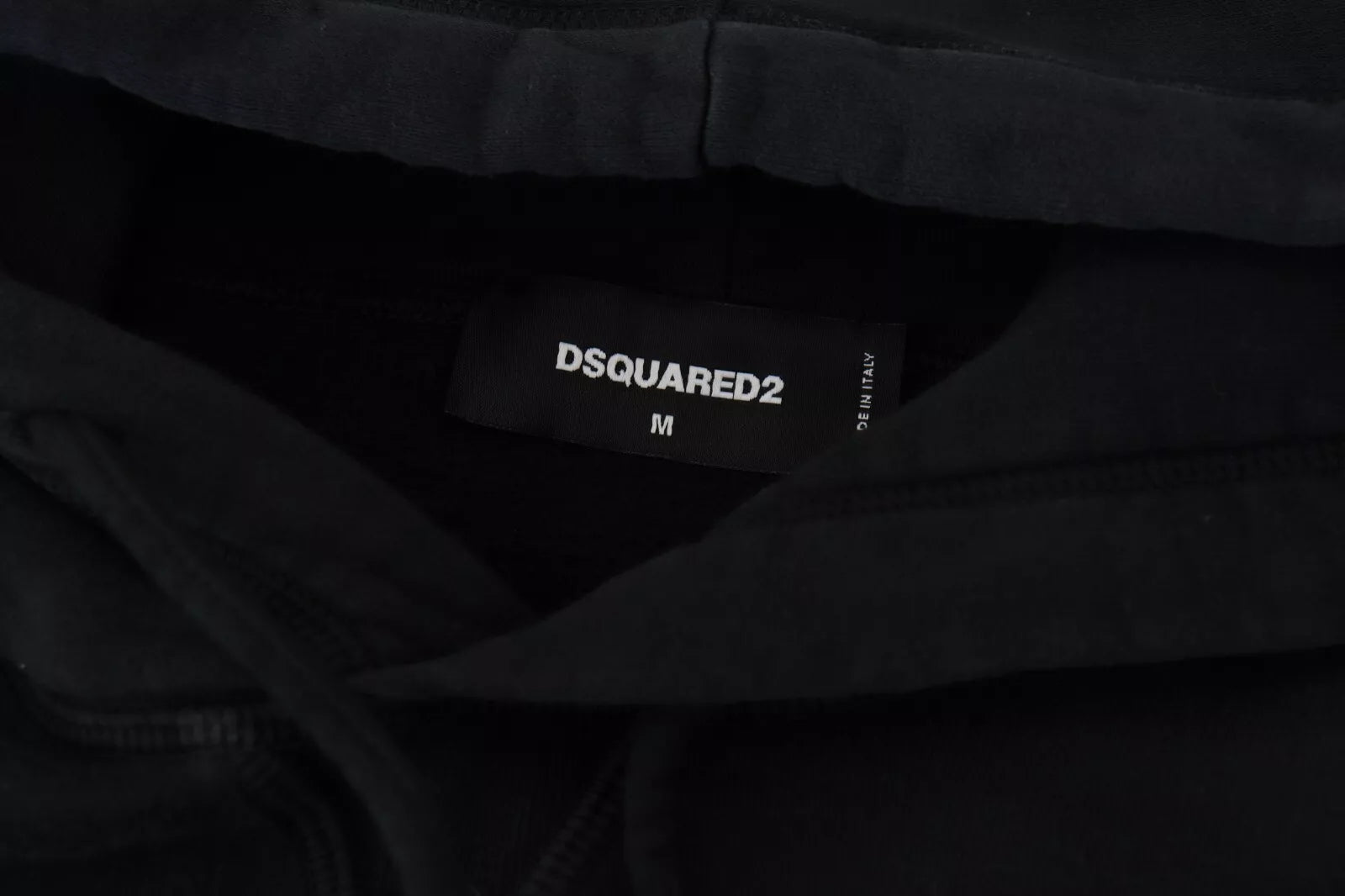 Dsquared² Black Tie Dye Cotton Hooded Sweatshirt Sweater by Dsquared²