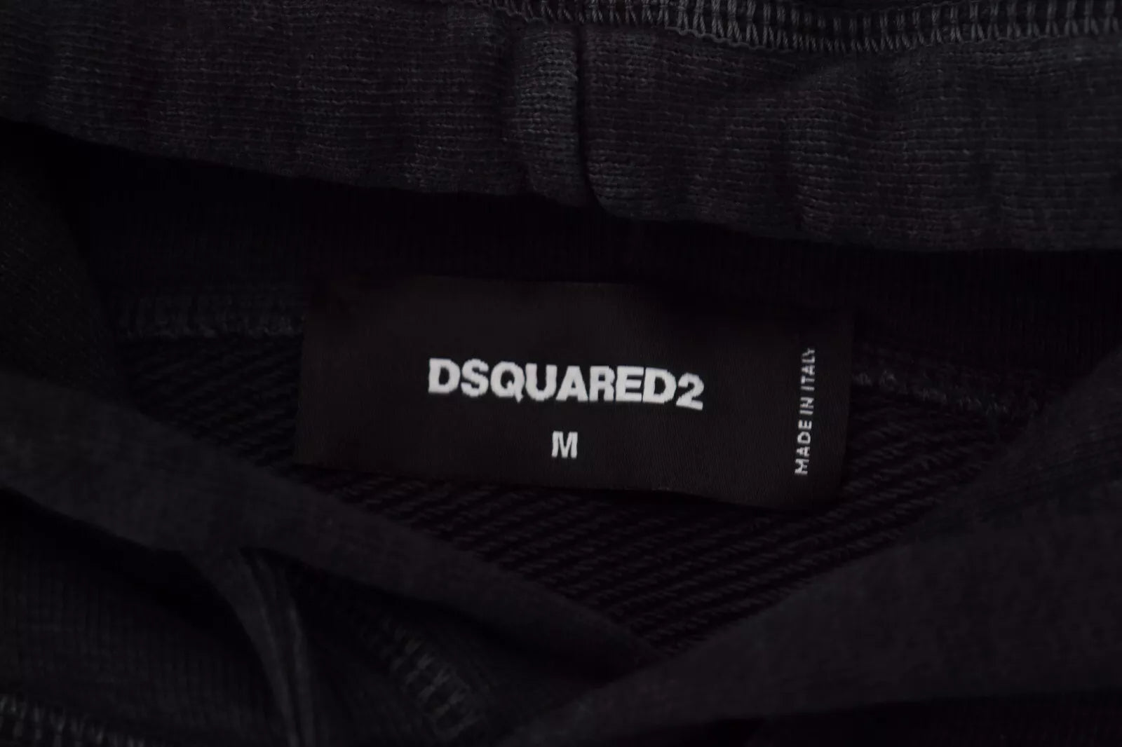 Dsquared² Black Cotton Hooded Printed Men Pullover Sweater by Dsquared²