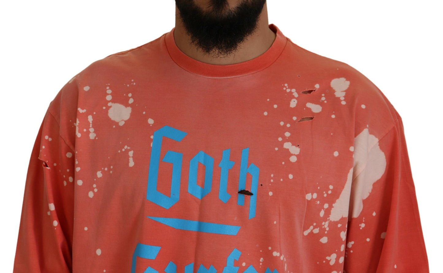 Dsquared² Orange Printed Long Sleeves Pullover Sweater by Dsquared²