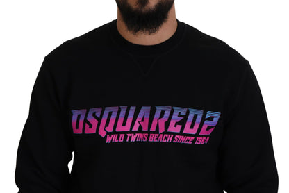 Dsquared² Black Logo Print Long Sleeves Men Pullover Sweater by Dsquared²