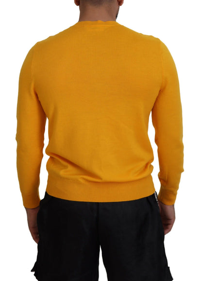 Dsquared² Orange Wool Long Sleeves Men Pullover Sweater by Dsquared²