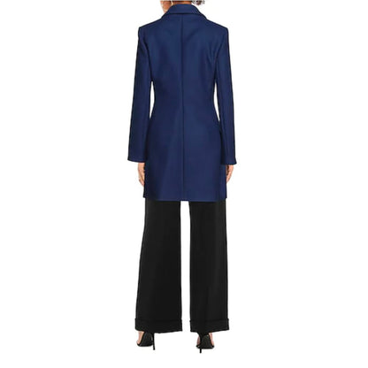 Manteau en laine bleu Love Moschino pour femme