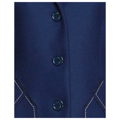 Manteau en laine bleu Love Moschino pour femme