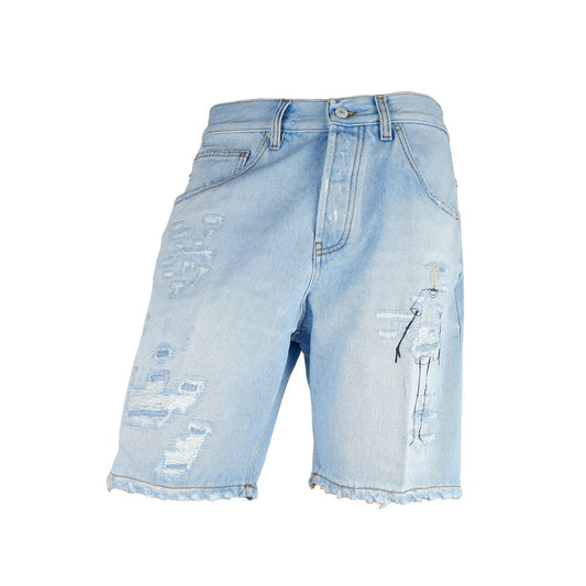 Bermuda Don The Fuller en coton bleu pour homme
