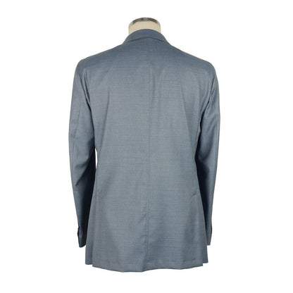 Emilio Romanelli Blue Wool Men's Blazer