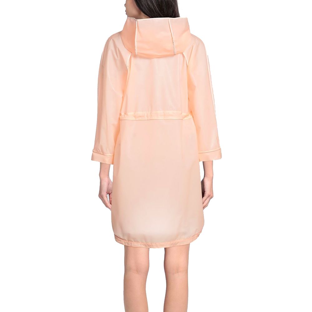 Veste imperméable longue rose poudré Elisabetta Franchi