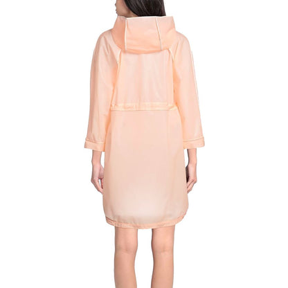 Veste imperméable longue rose poudré Elisabetta Franchi
