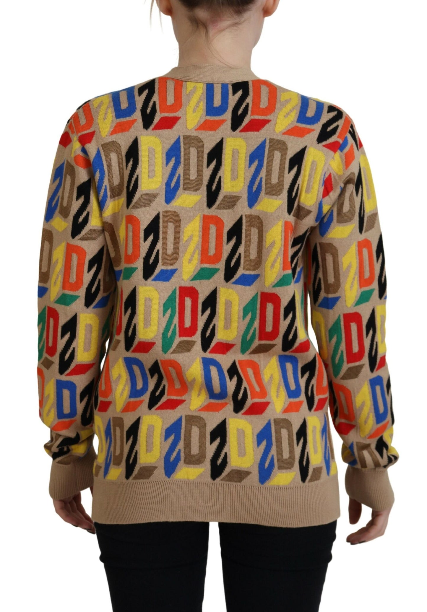 Dsquared² Brown Logo Long Sleeve Women Cardigan Sweater by Dsquared²