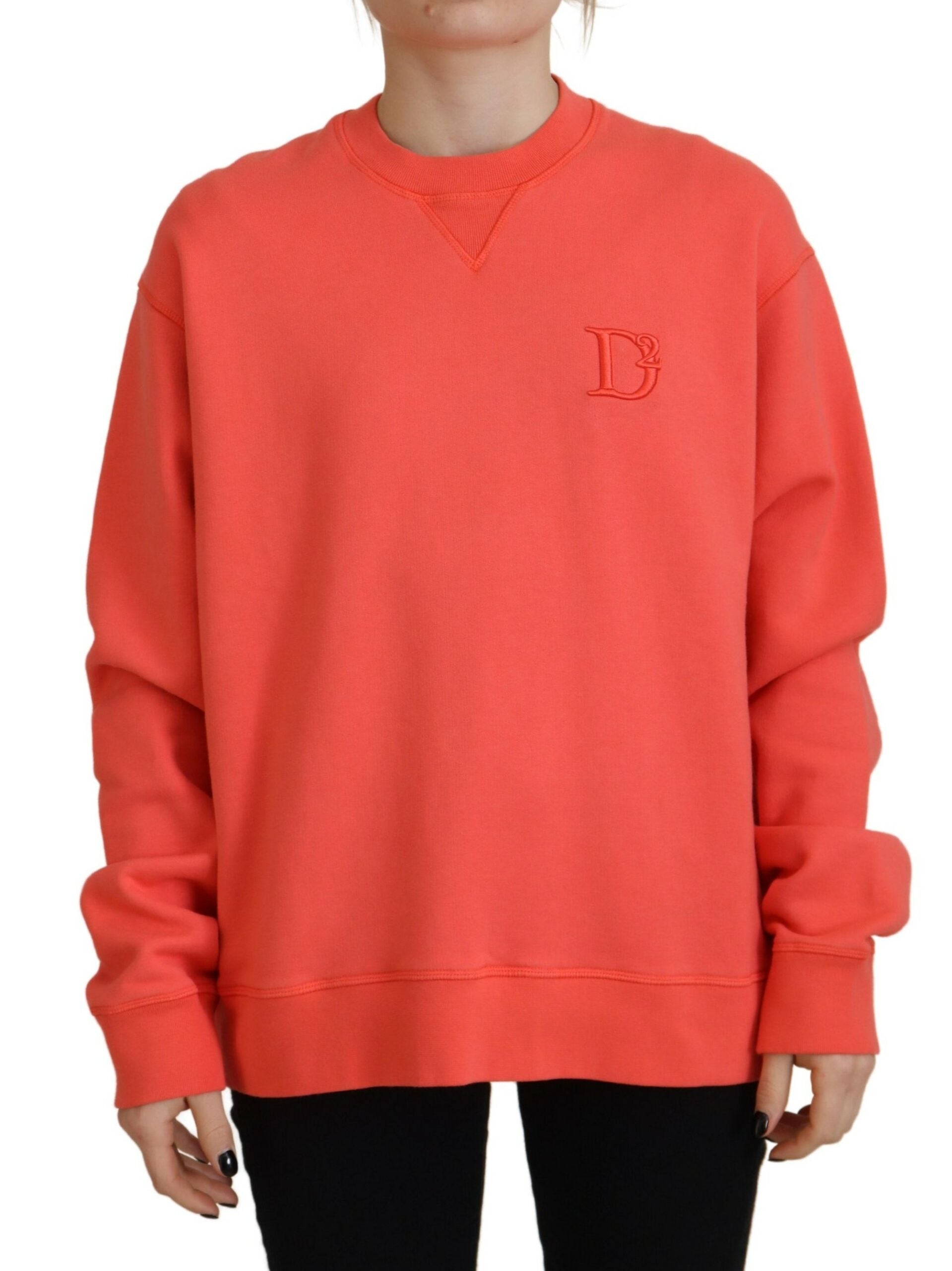Dsquared² Pink Logo Embroidery Women Long Sleeve Sweater by Dsquared²