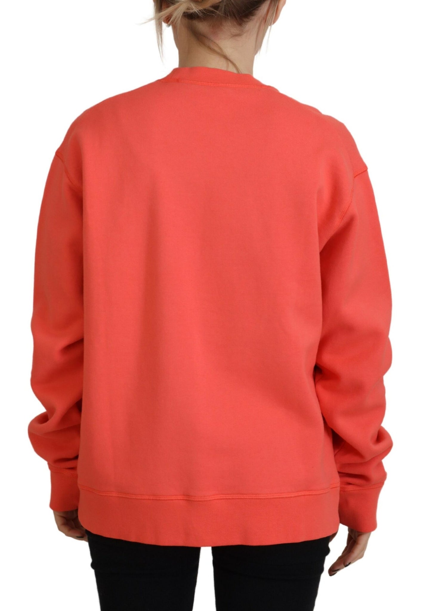 Dsquared² Pink Logo Embroidery Women Long Sleeve Sweater by Dsquared²
