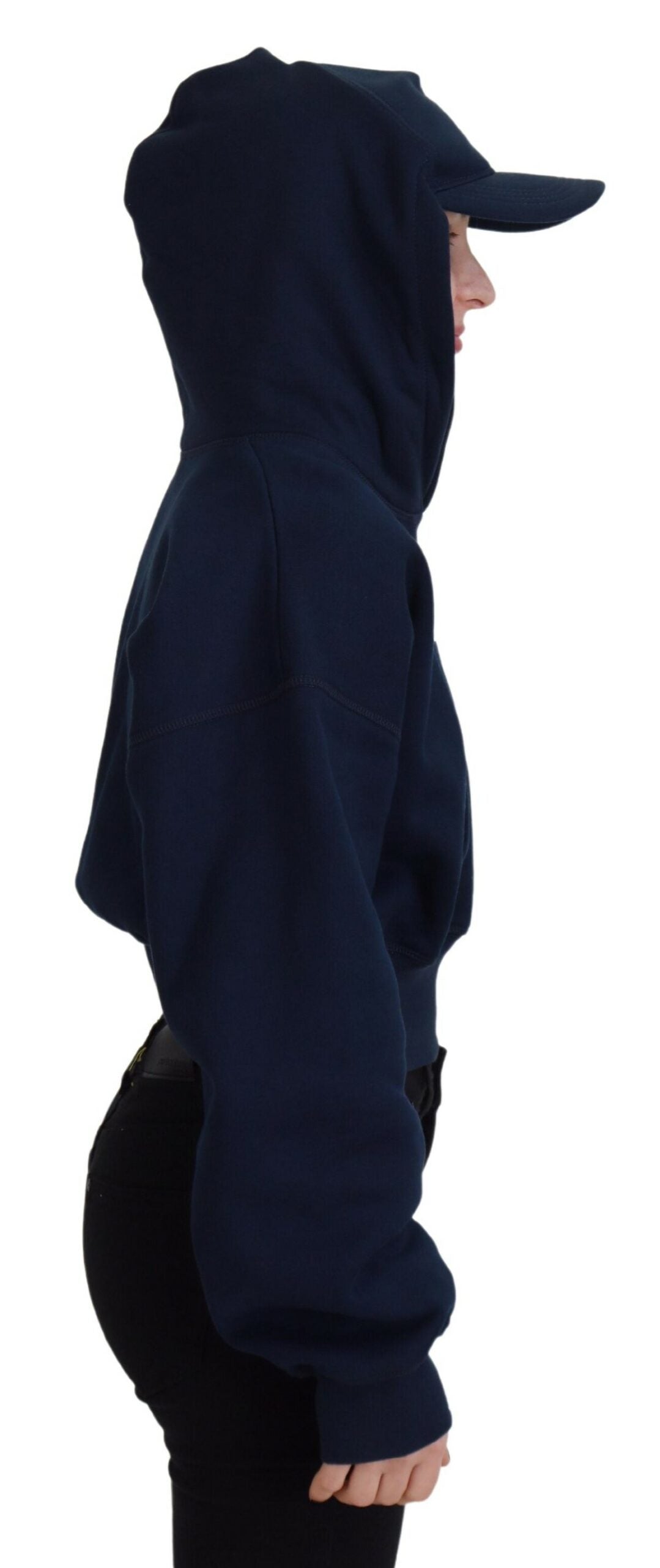 Dsquared² Blue Logo Print Hooded Cap Long Sleeve Sweater by Dsquared²