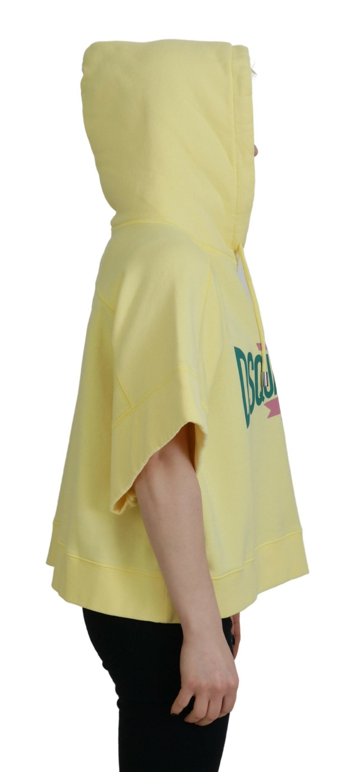 Dsquared² Yellow Logo Print Cotton Hoodie Sweatshirt Sweater by Dsquared²