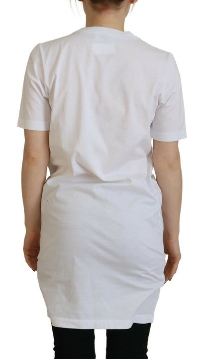 Dsquared² White Cotton Icon Logo Print Crewneck T-shirt by Dsquared²