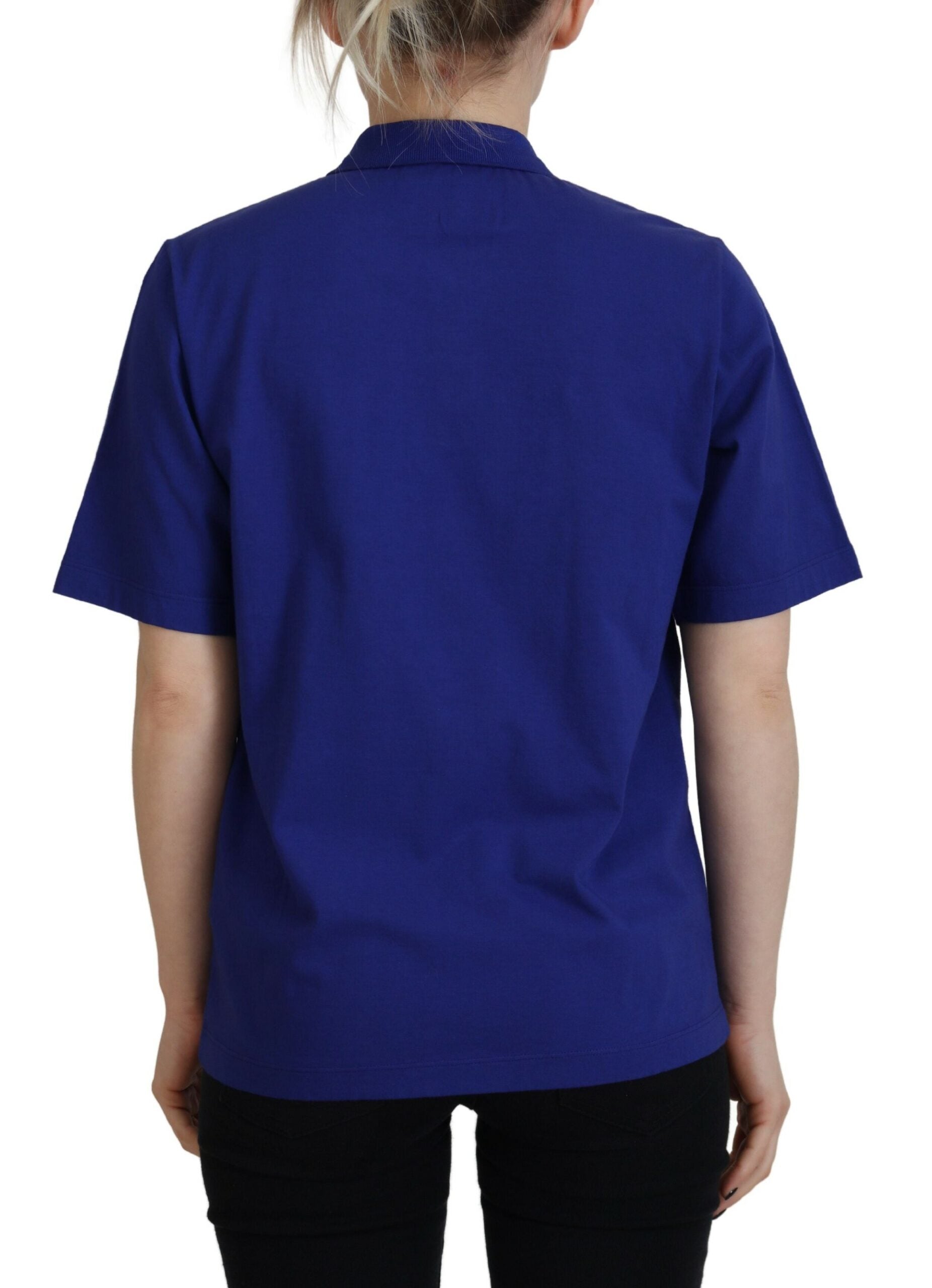 Dsquared² Blue Collared Writings Polo Short Sleeves T-shirt by Dsquared²